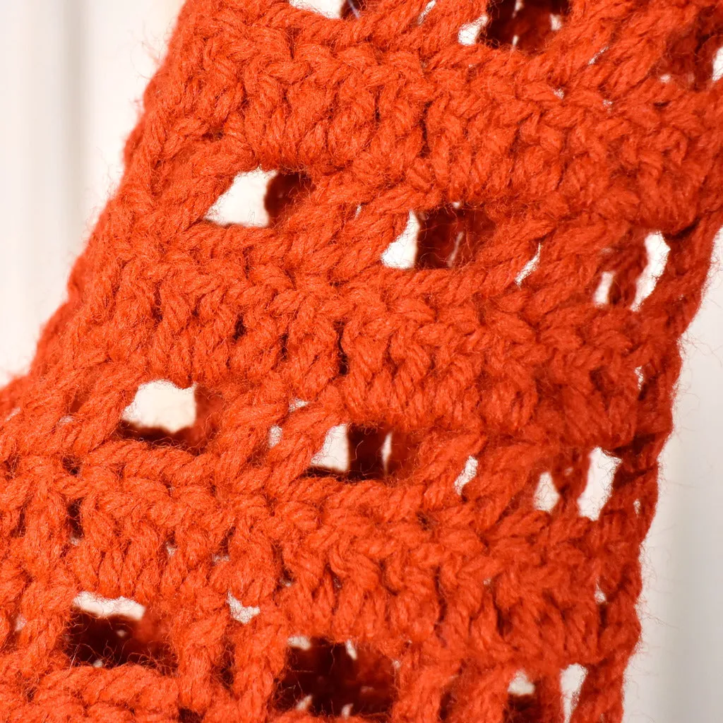 1960s Brick Red Handmade Vest
