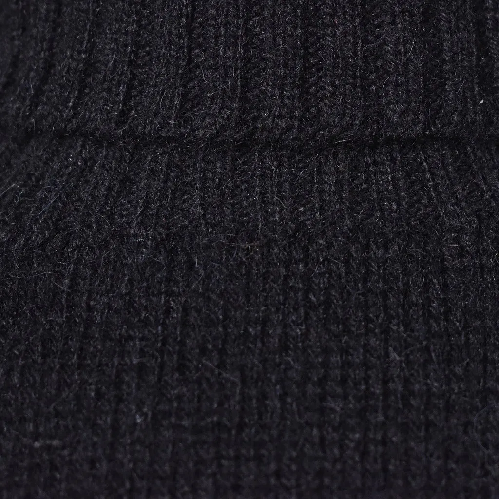 1960s Vintage Black Wool Turtleneck