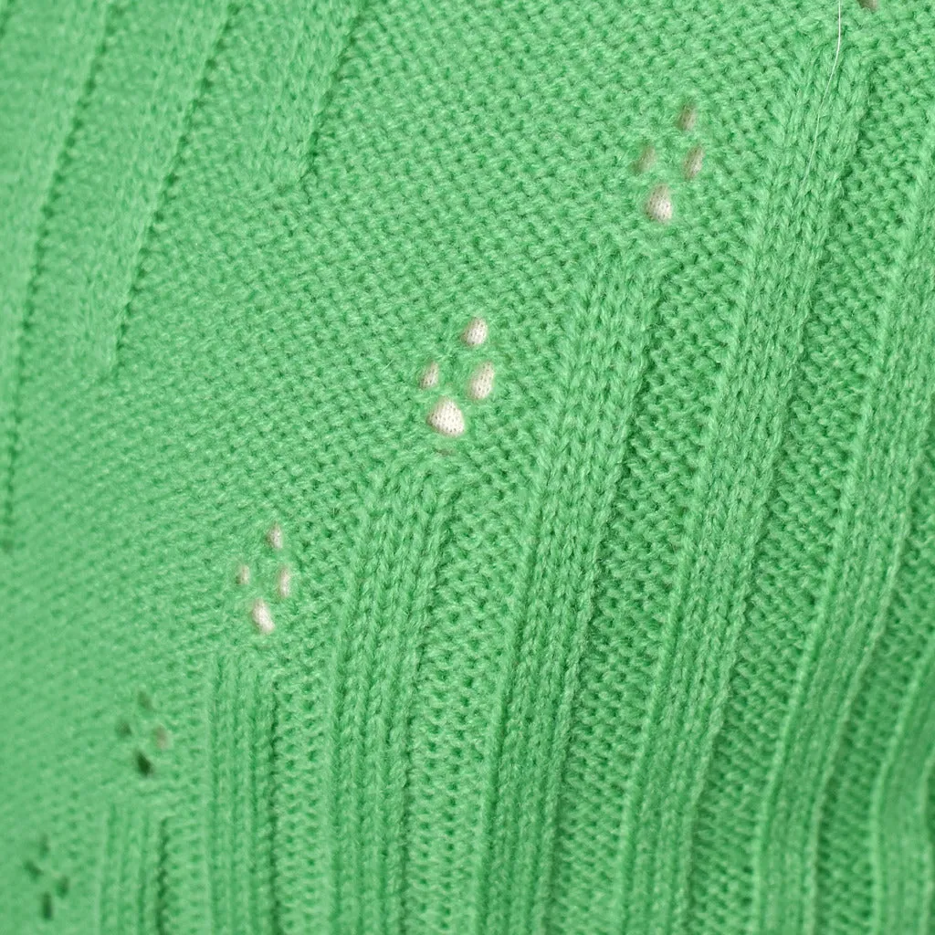 1960s Vintage Green Poor Boy Sweater