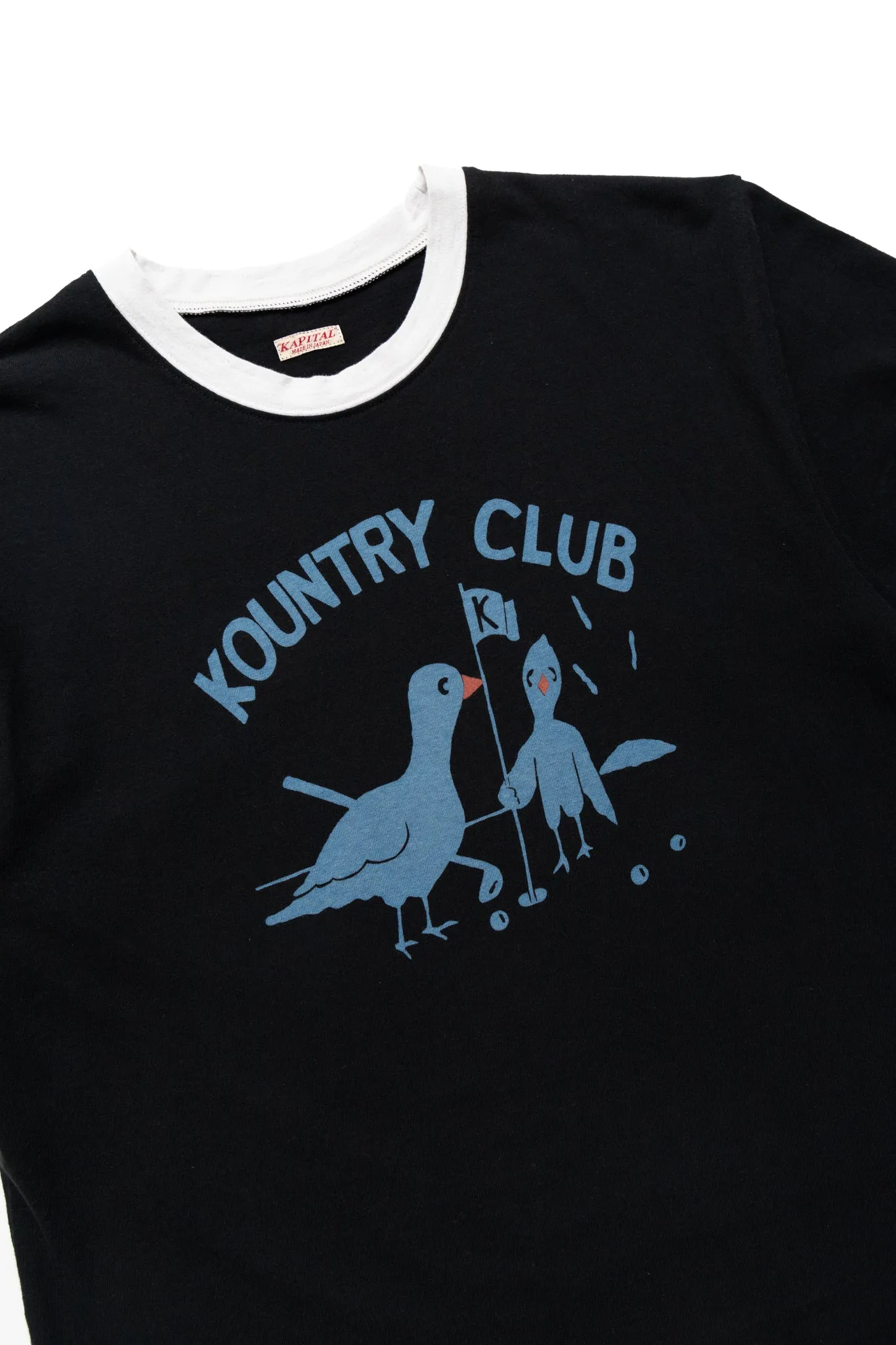 20/- Jersey RINGER T (KOUNTRY CLUB) - Black