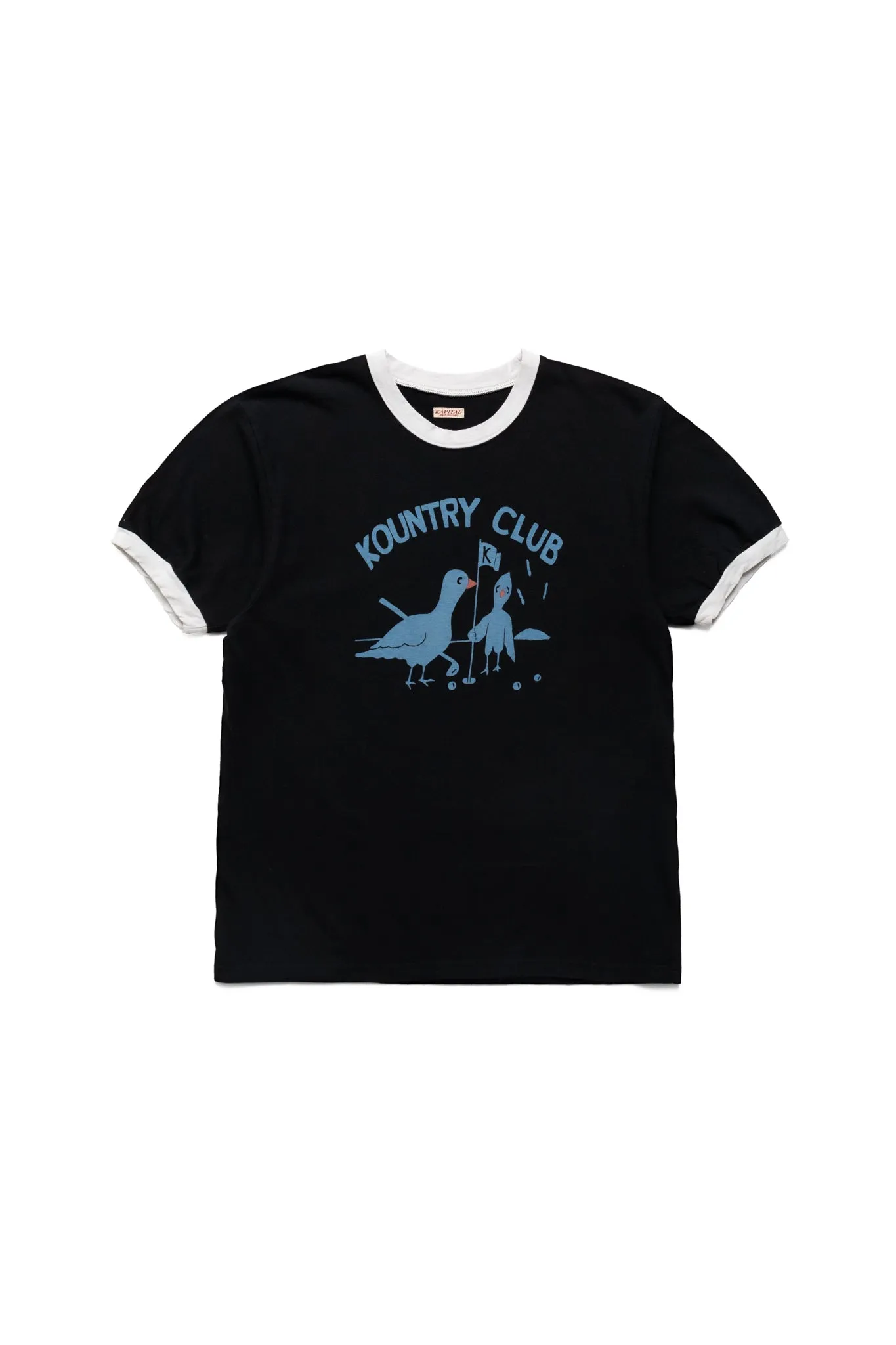 20/- Jersey RINGER T (KOUNTRY CLUB) - Black