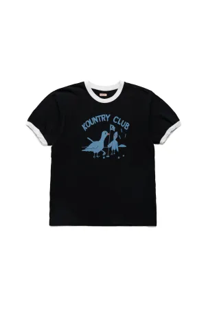 20/- Jersey RINGER T (KOUNTRY CLUB) - Black