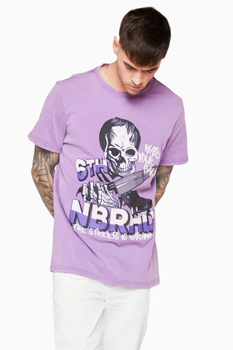 6th NBRHD CREEPER TEE (PURPLE)