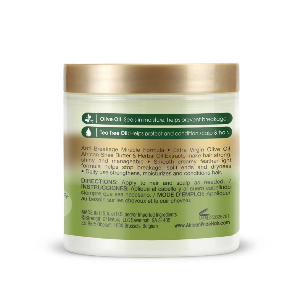 African Pride Olive Miracle Olive & Tea Tree Strengthening Treatment 6oz