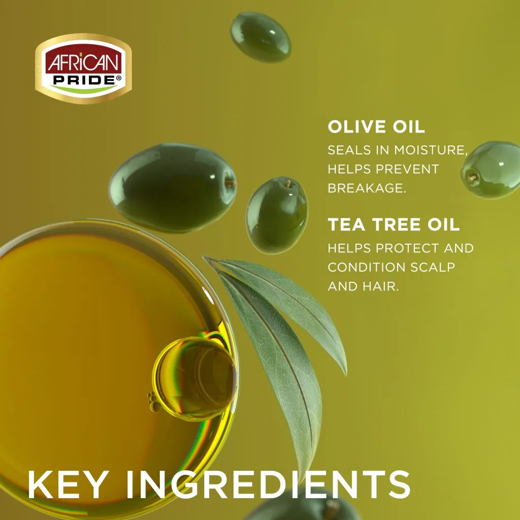 African Pride Olive Miracle Olive & Tea Tree Strengthening Treatment 6oz