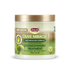 African Pride Olive Miracle Olive & Tea Tree Strengthening Treatment 6oz