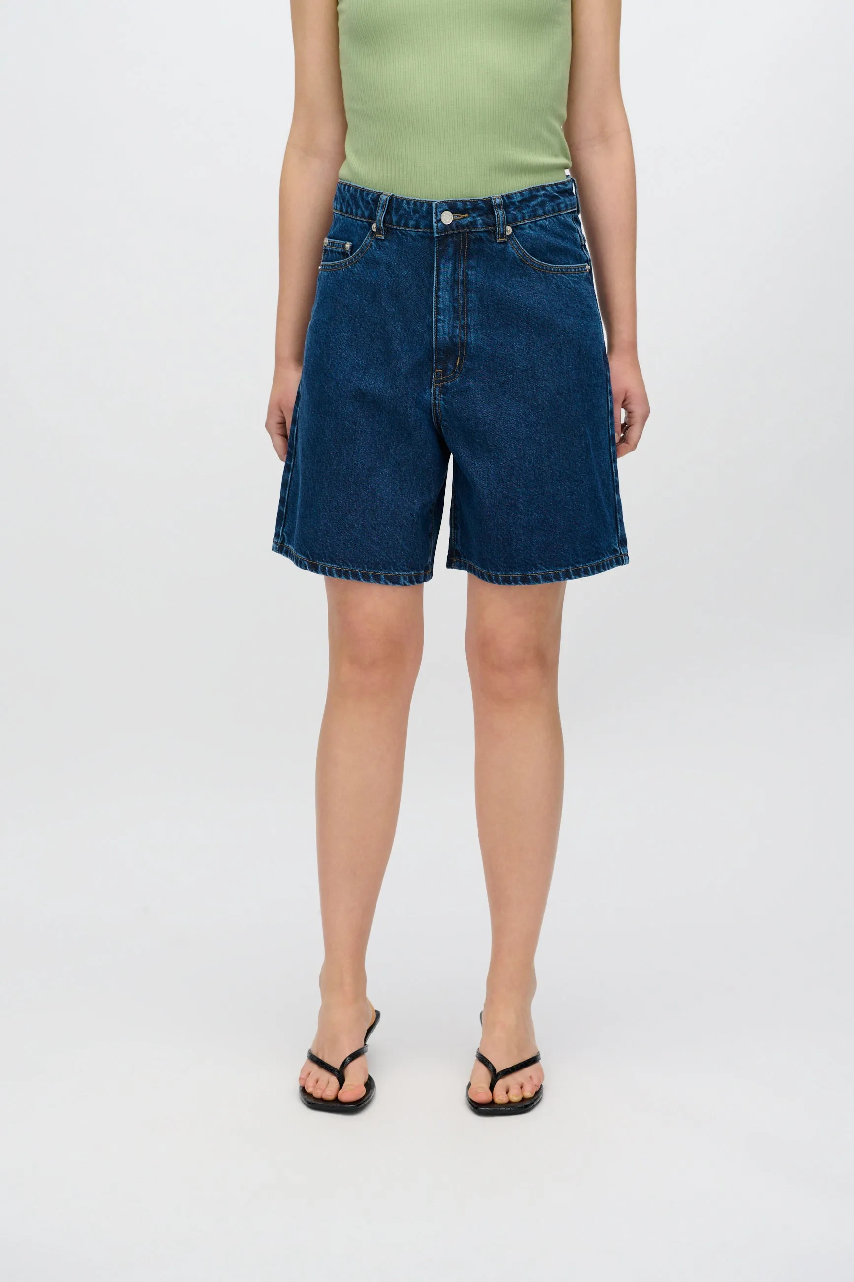 Alva denim shorts 4181 - Medium Blue