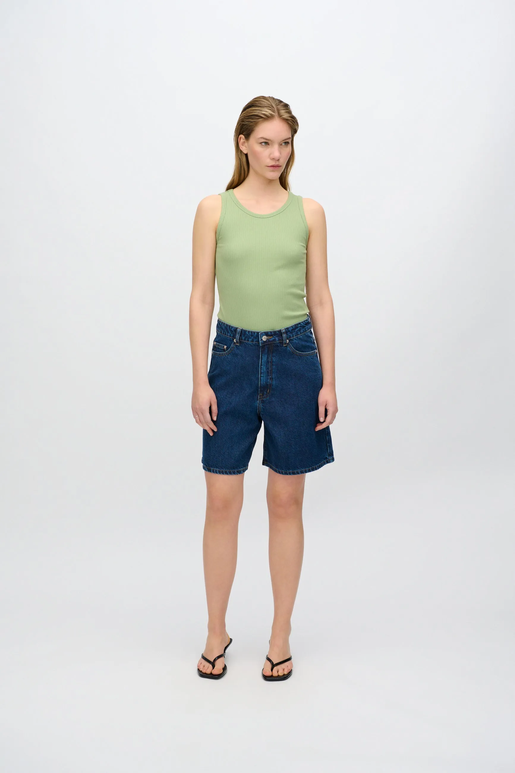 Alva denim shorts 4181 - Medium Blue