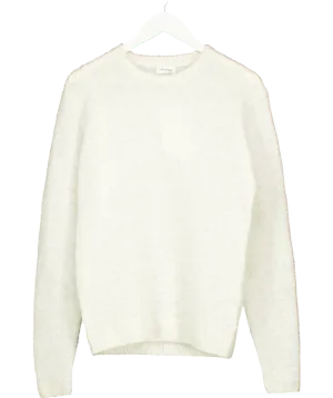 American Vintage White Men's Jumper Dazington UK S
