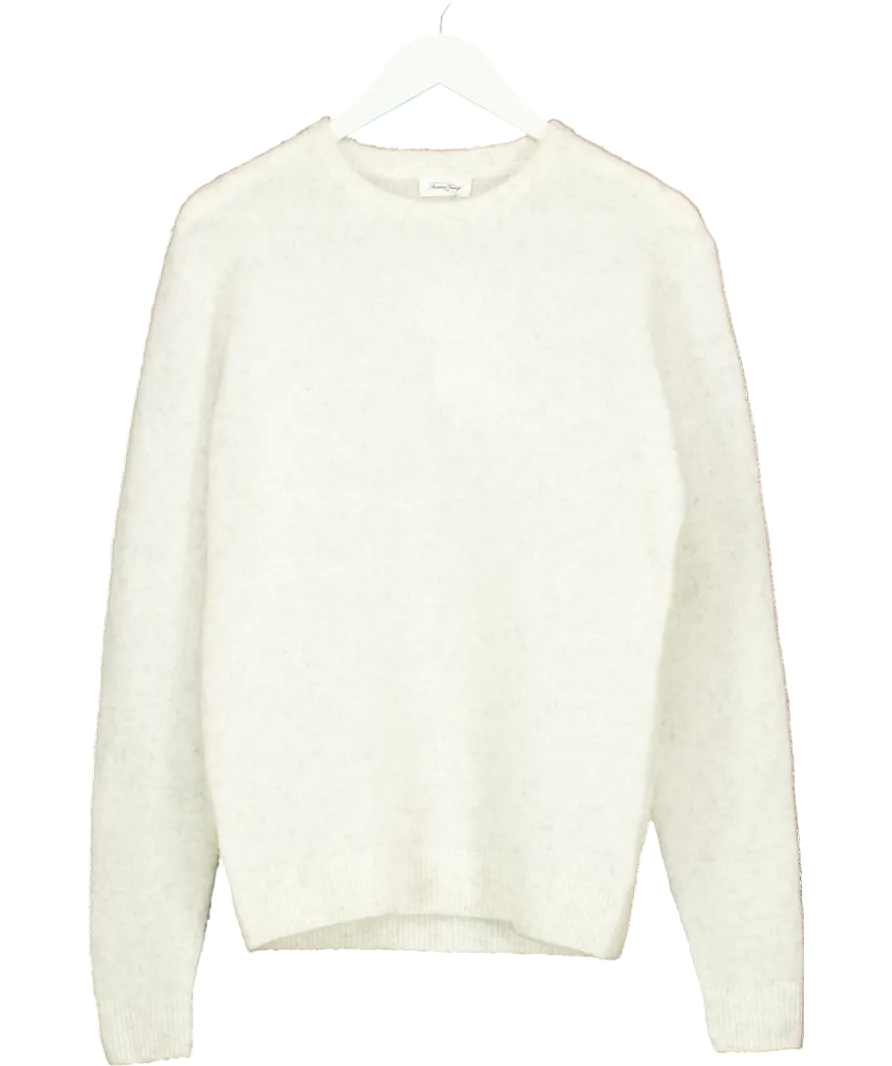 American Vintage White Men's Jumper Dazington UK S
