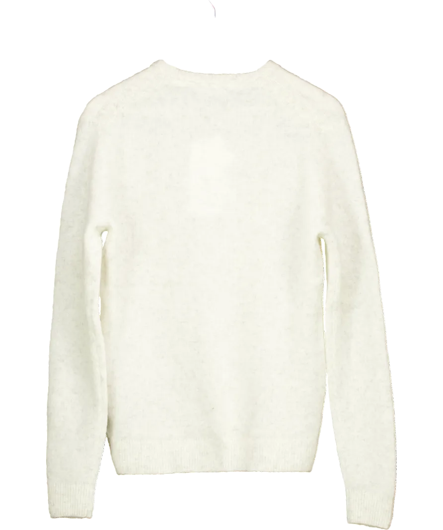 American Vintage White Men's Jumper Dazington UK S