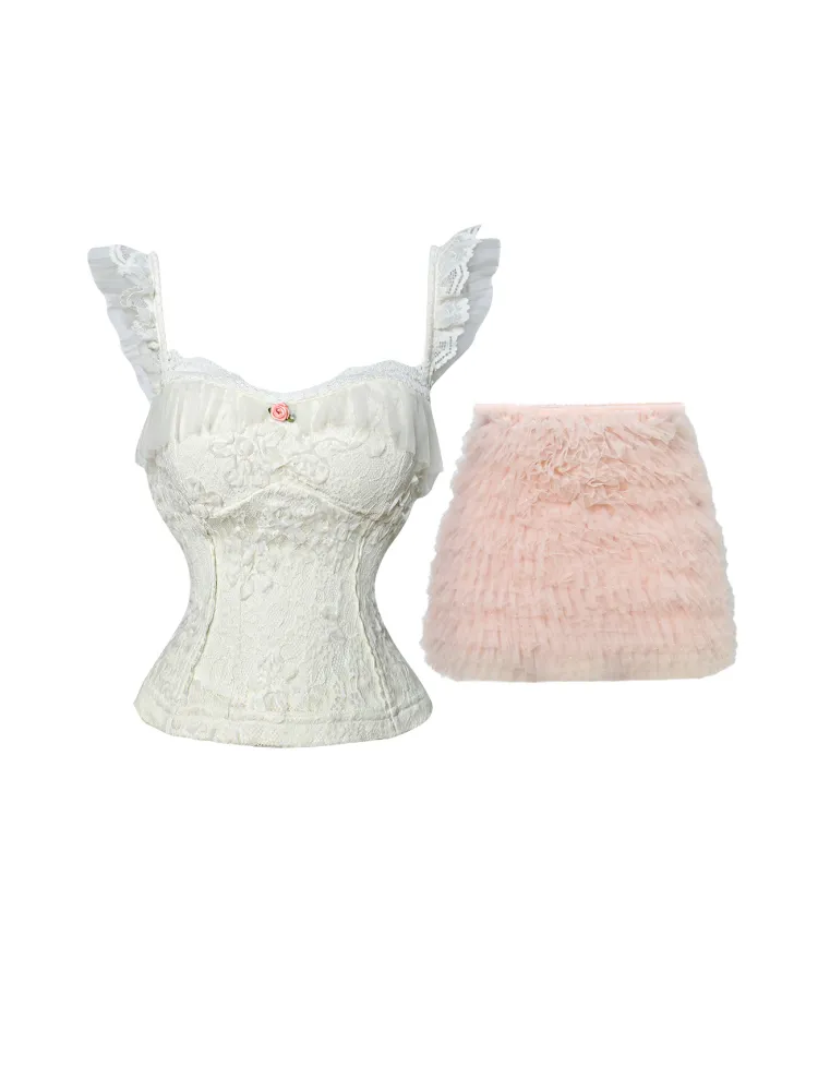 Angel's Whimsy Lace & Tulle Set