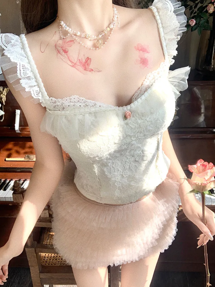 Angel's Whimsy Lace & Tulle Set