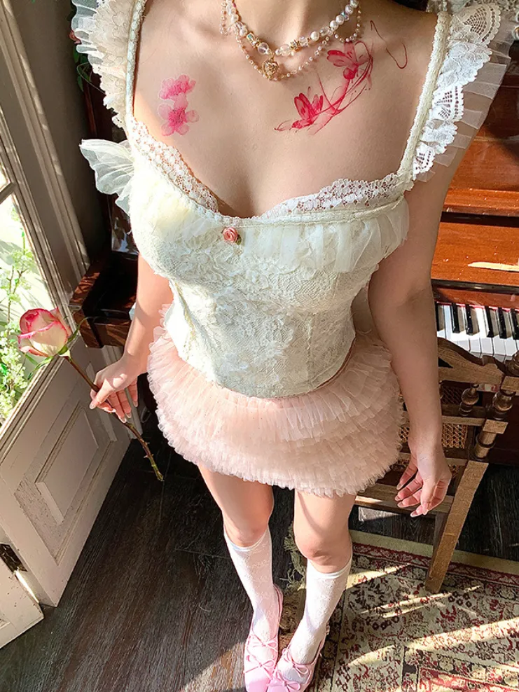 Angel's Whimsy Lace & Tulle Set
