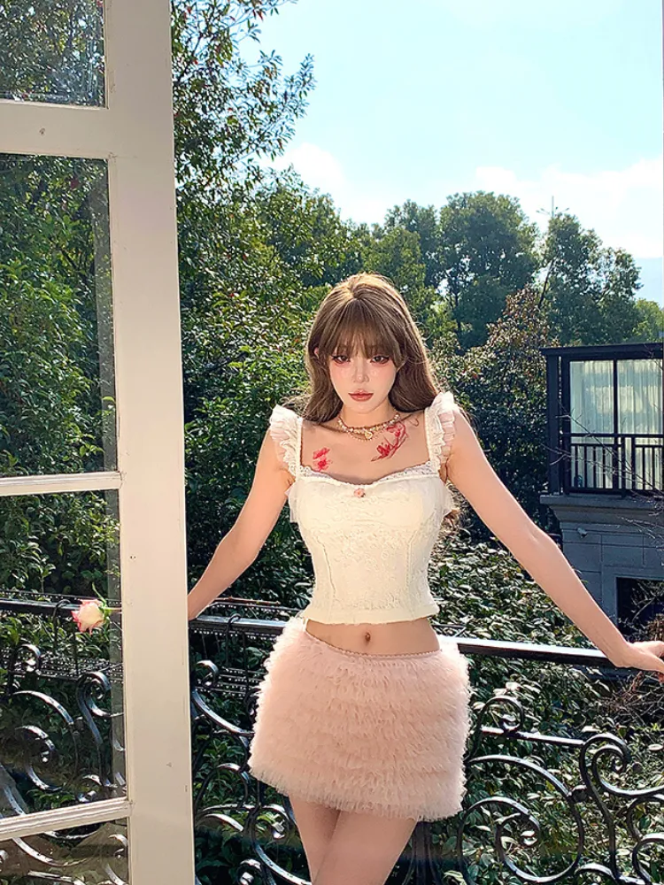 Angel's Whimsy Lace & Tulle Set