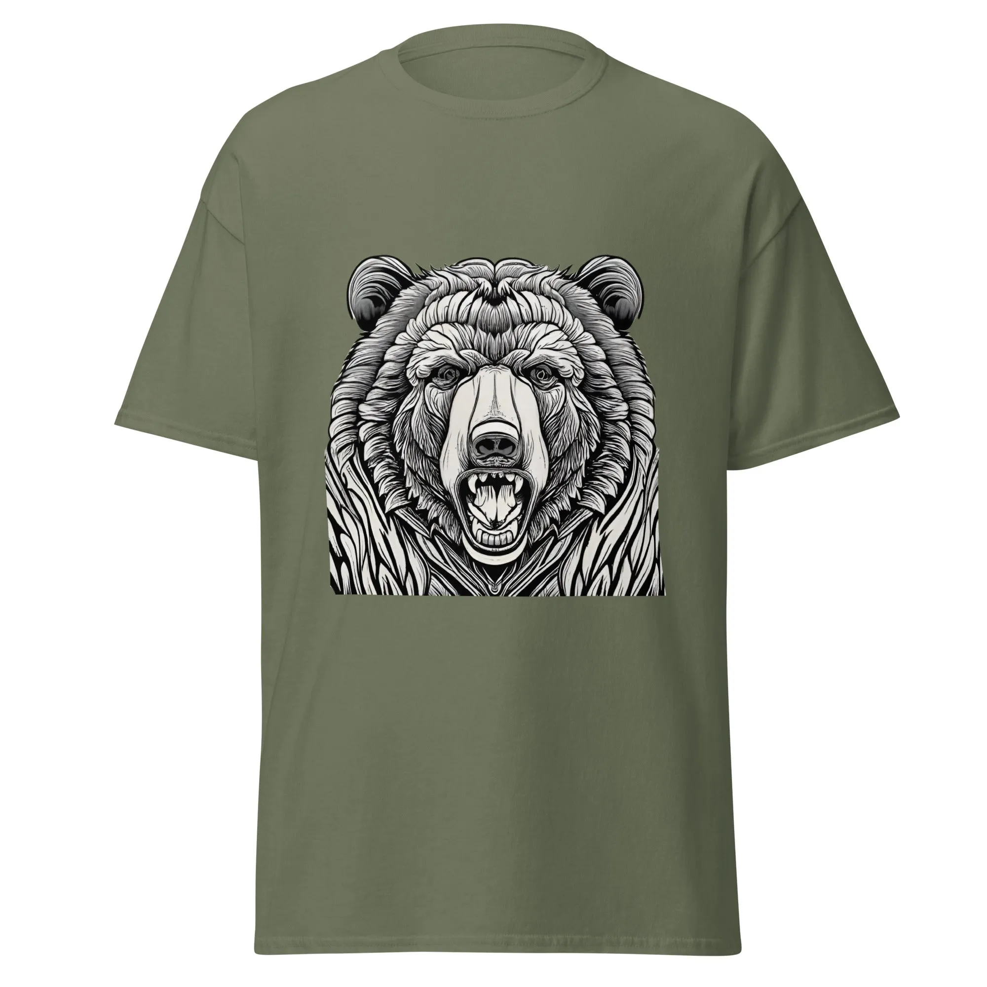 Angry Grizzly Men's Classic Tee (Sizes up to 3x)