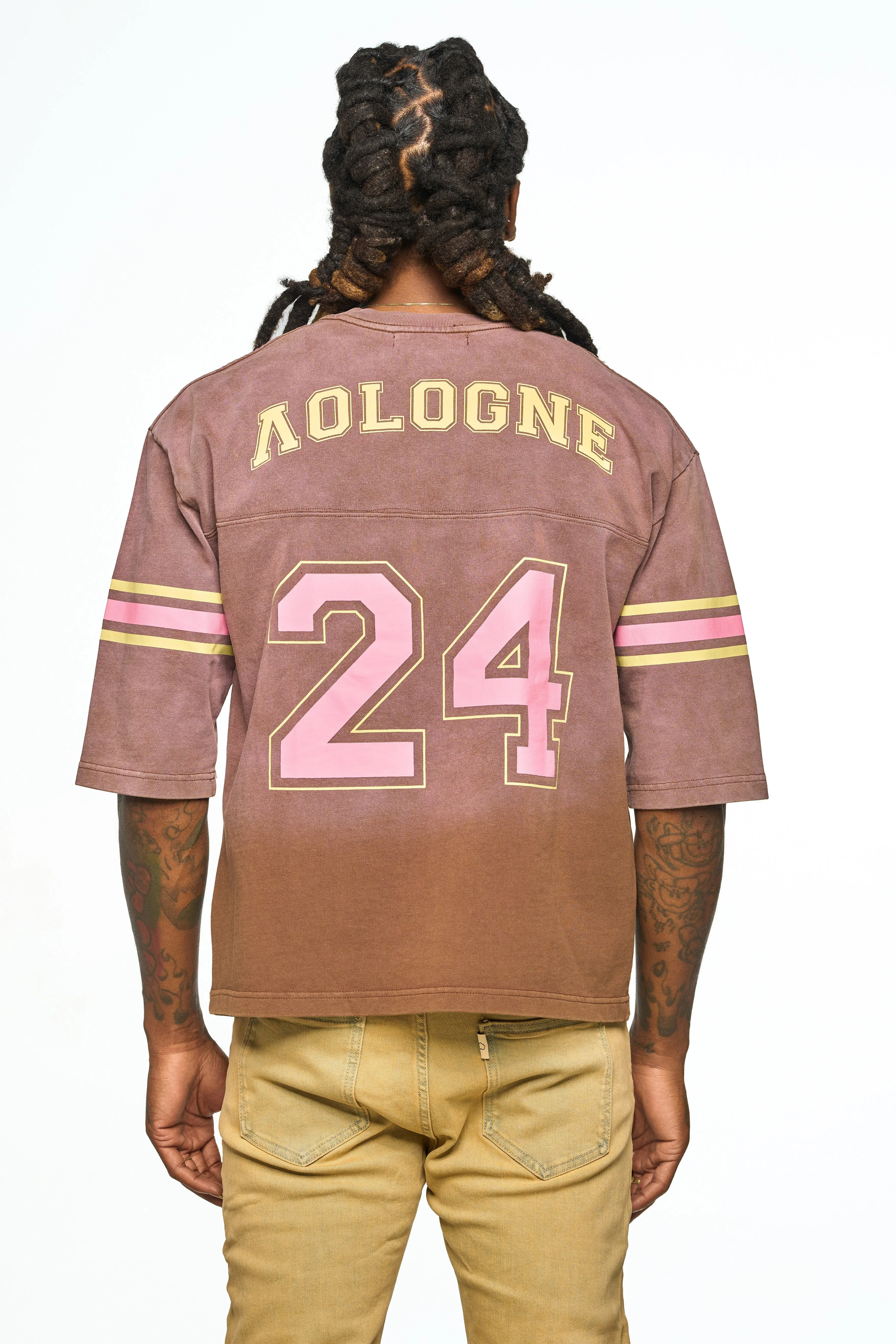 AOLOGNE ONE MAN TEAM BROWN SS TEE (BROWN)