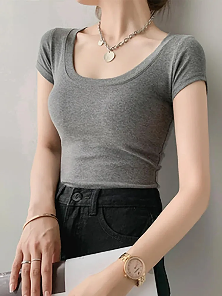 AOSSVIAO Women's 100% Cotton T-Shirt - Casual O-Neck Tees in Various Colors