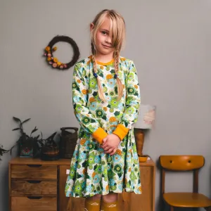 April Floral Long Sleeve Dress - 2 Left Size 3-4 & 7-8 years