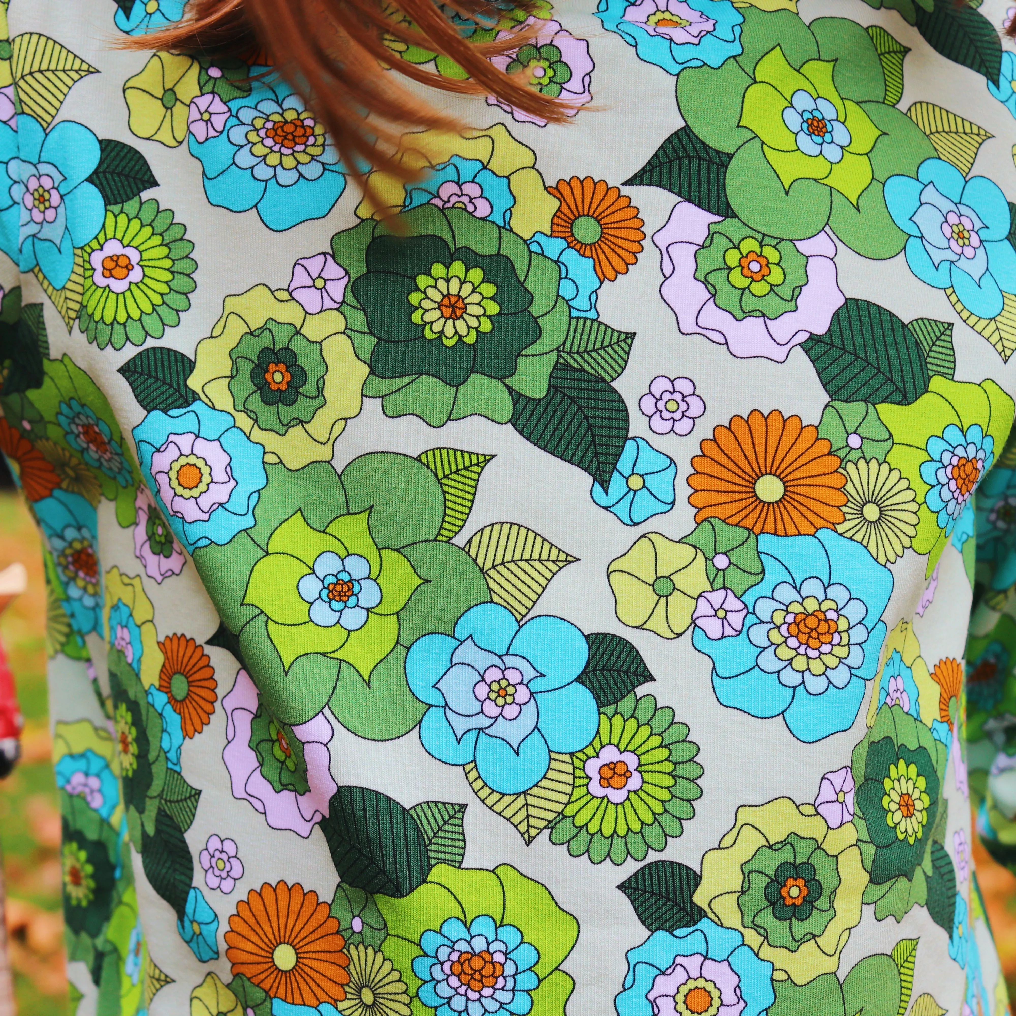 April Floral Long Sleeve Dress - 2 Left Size 3-4 & 7-8 years