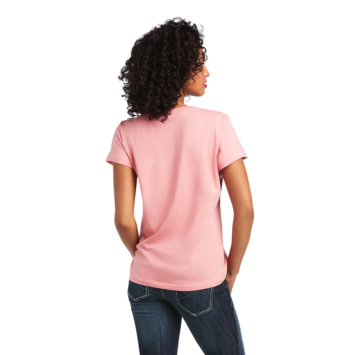 Ariat REAL Ladies Kinship Tee Peach Blossom