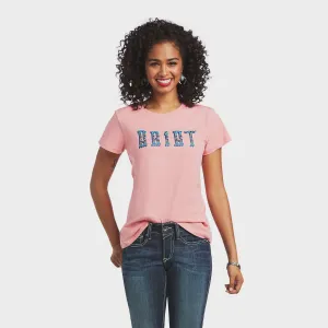Ariat REAL Ladies Kinship Tee Peach Blossom