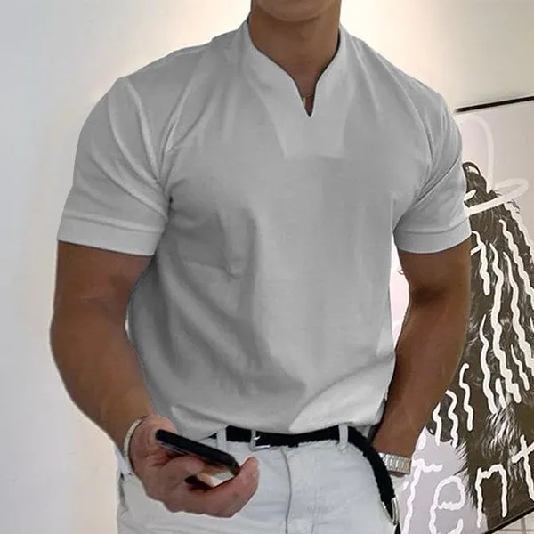 Armand - T-shirt Fitness à Manches Courtes pour Homme d'Affaires Élégant