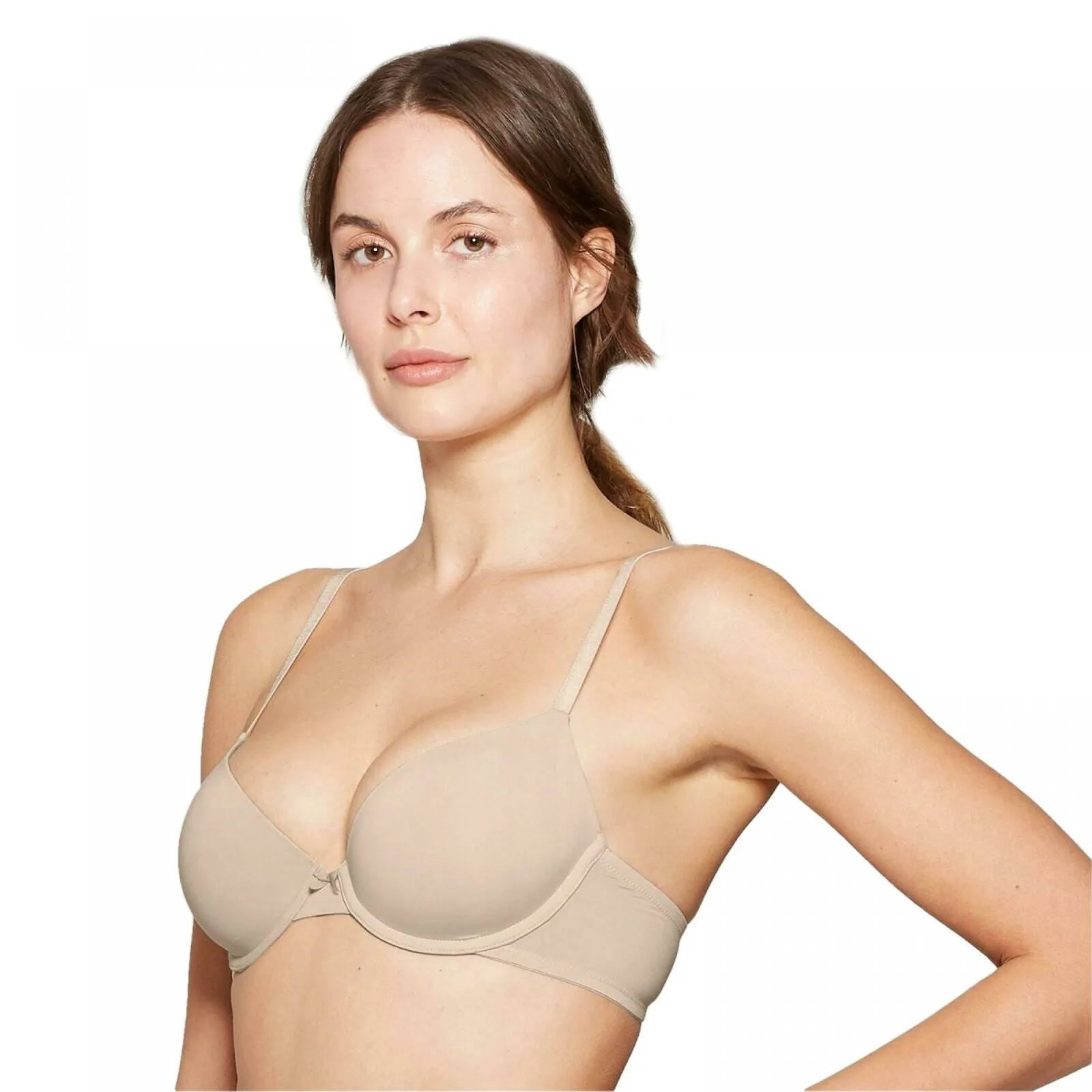 Auden Women's Everyday Lightly Lined Demi T-Shirt Bra