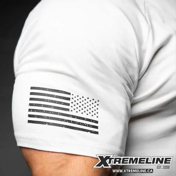 Axe & Sledge Black On White Simple Raglan Tee