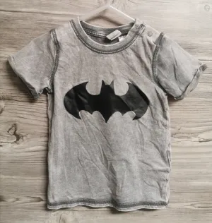 BABY BOY SIZE 9/12 MONTHS - H&M, Super Soft Batman T-shirt EUC B49