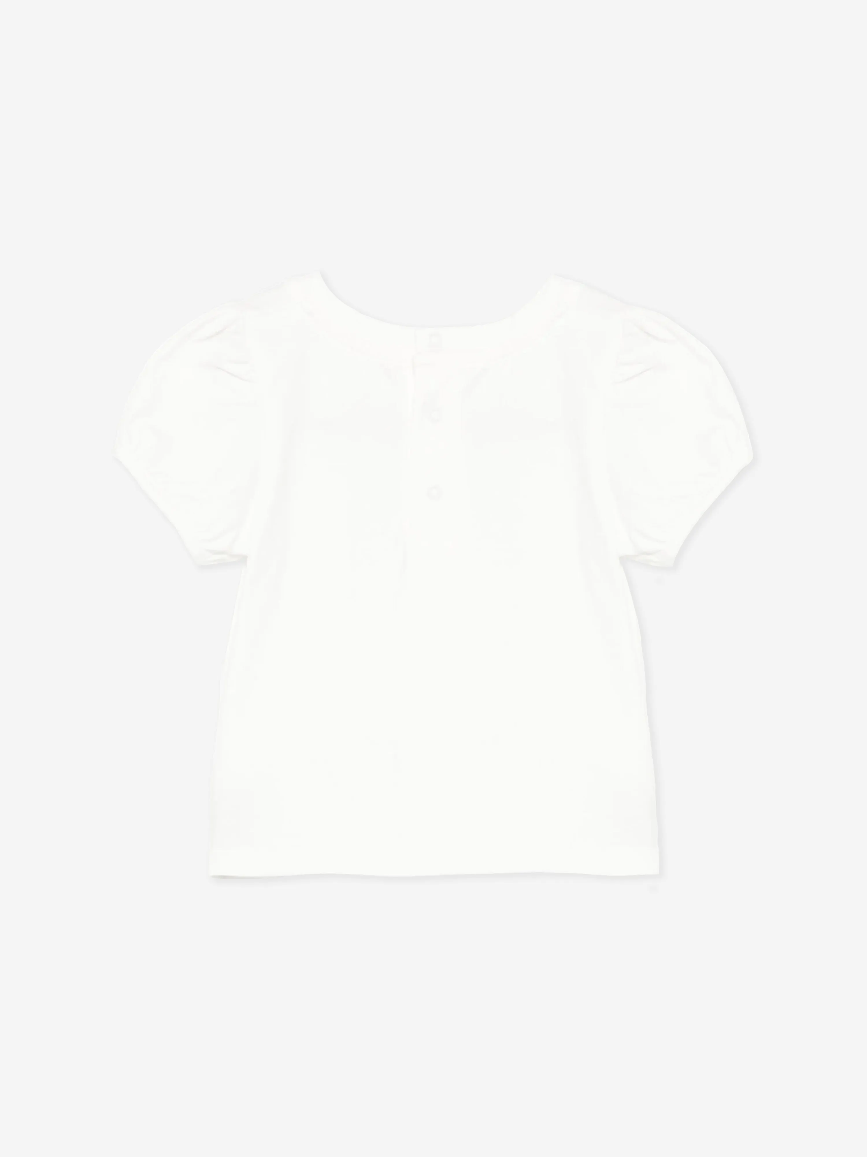 Baby Girls Floral Watering Can T-Shirt in Ivory