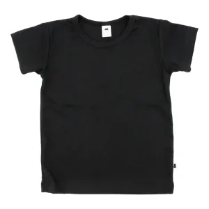 Bamboo/Cotton Black T-Shirt 0-6M
