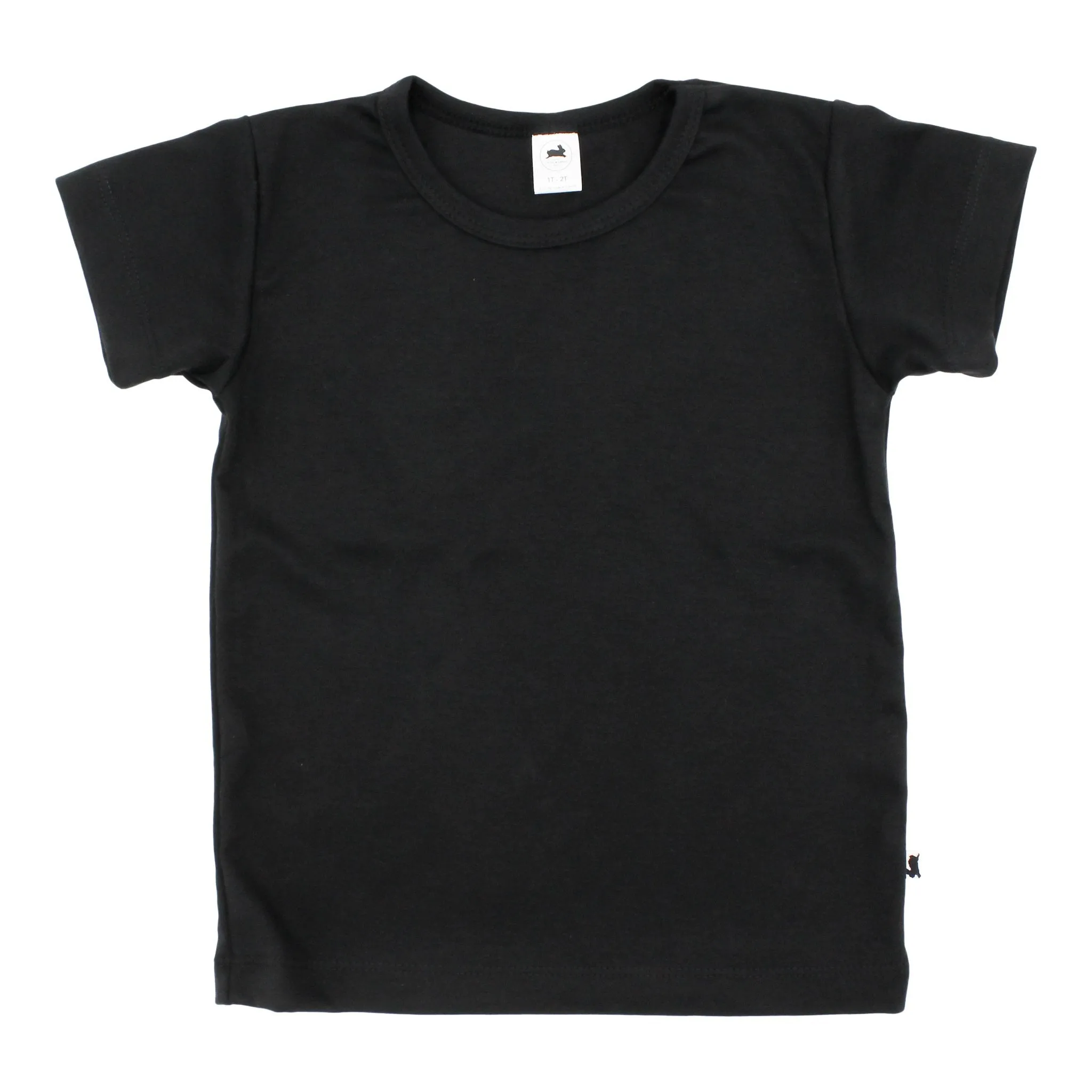 Bamboo/Cotton Black T-Shirt 0-6M
