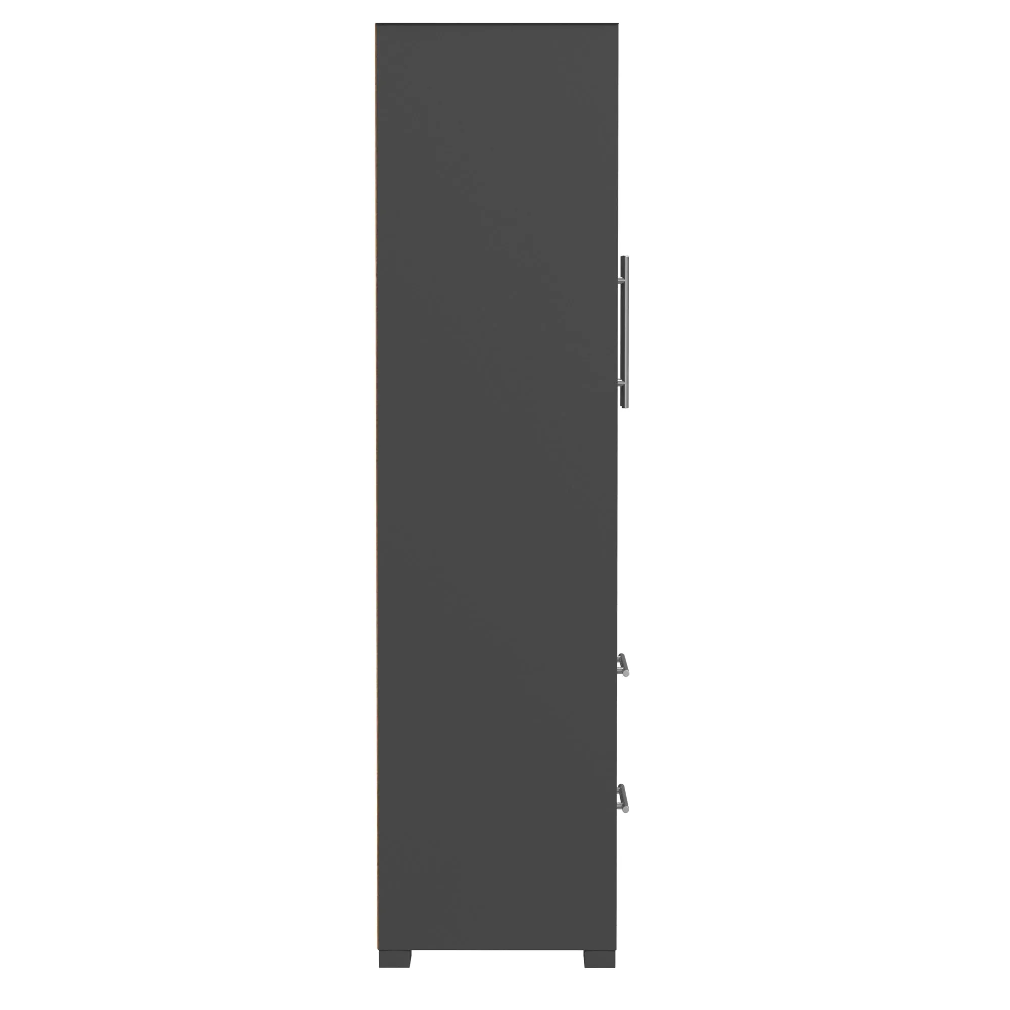 Barton armoire storage organizer, dark grey