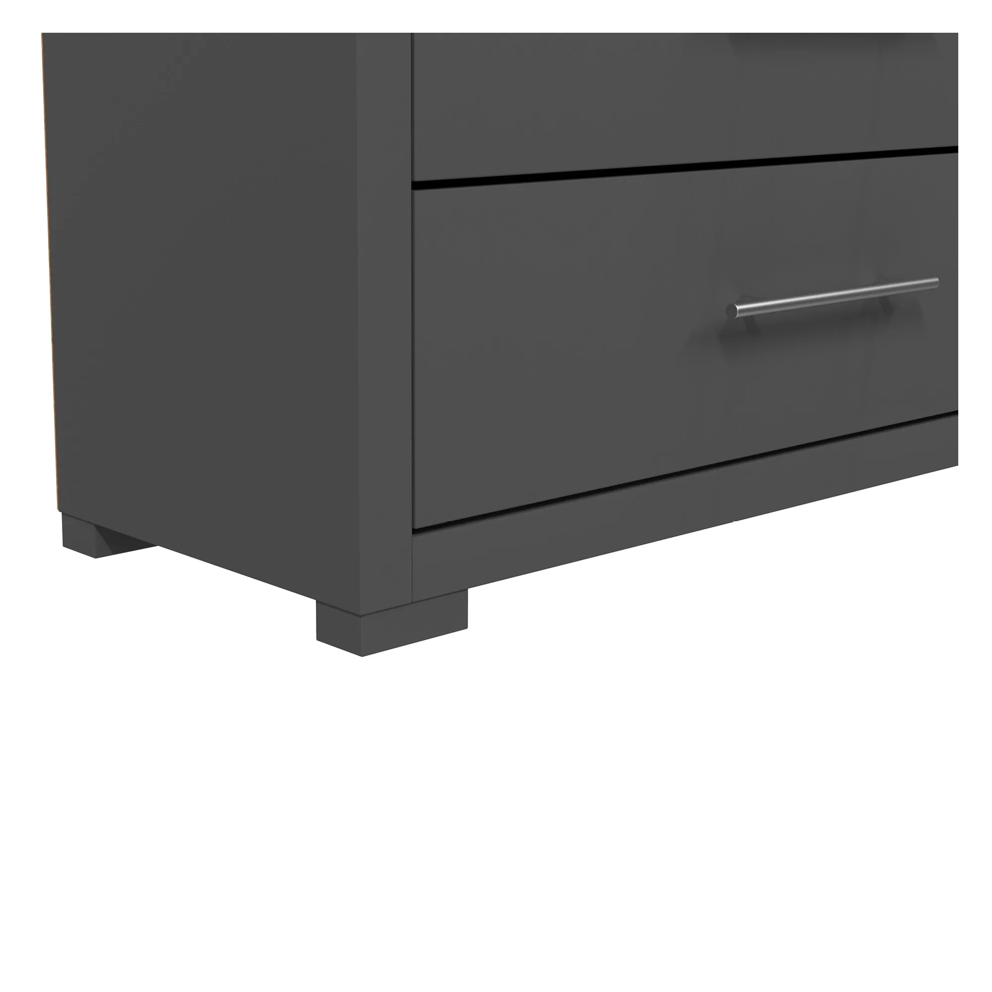 Barton armoire storage organizer, dark grey
