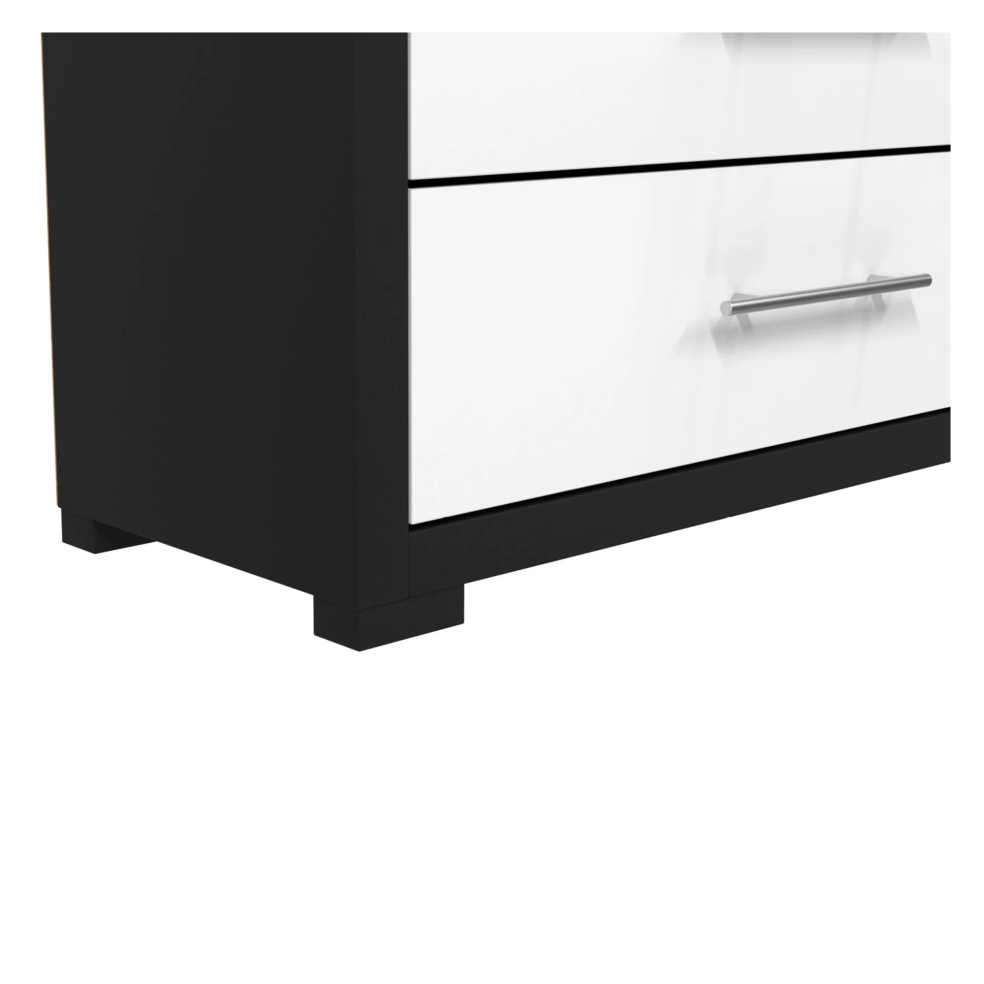 Barton armoire storage organizer, java & white