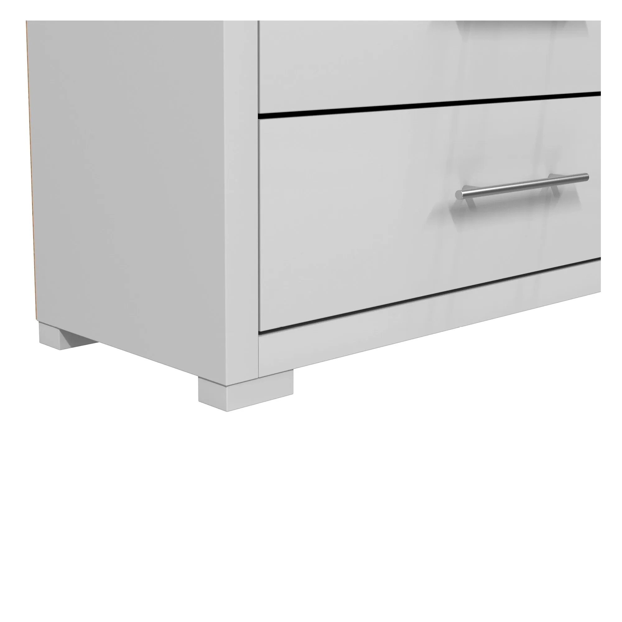 Barton armoire storage organizer, light grey