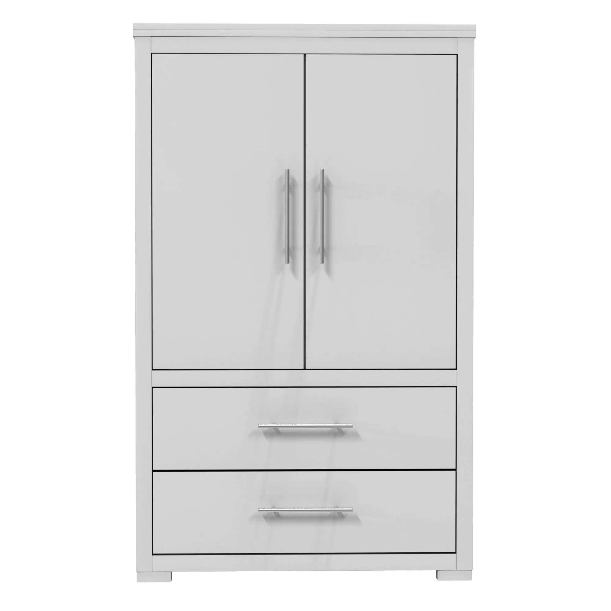 Barton armoire storage organizer, light grey