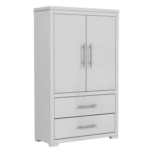 Barton armoire storage organizer, light grey