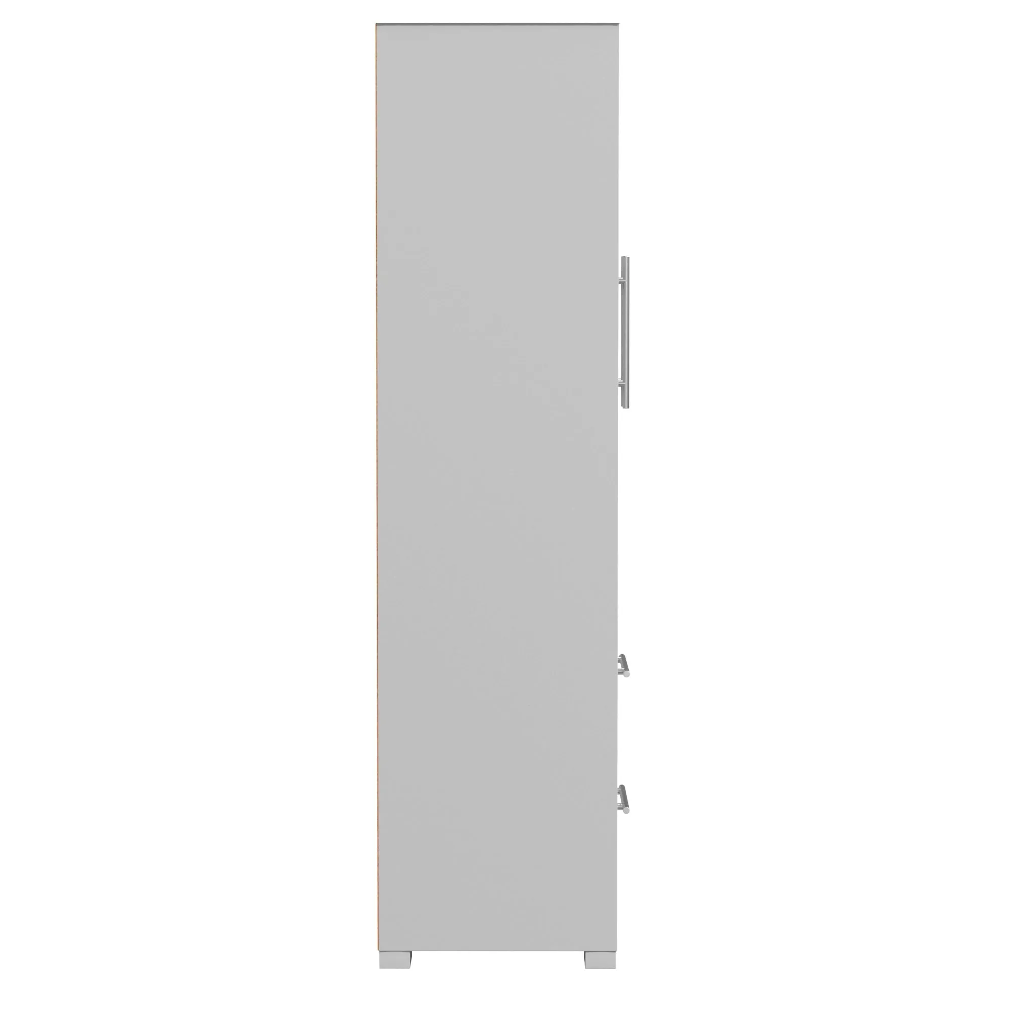 Barton armoire storage organizer, light grey