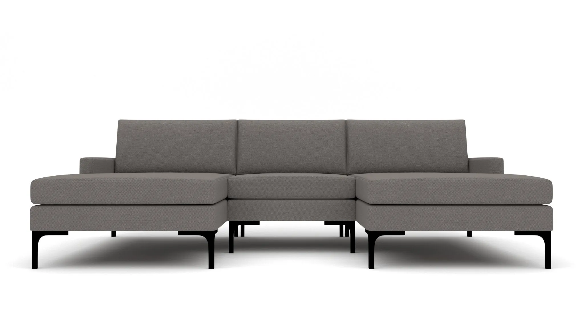 Barton Springs 110" Double Chaise W. Armless Chair