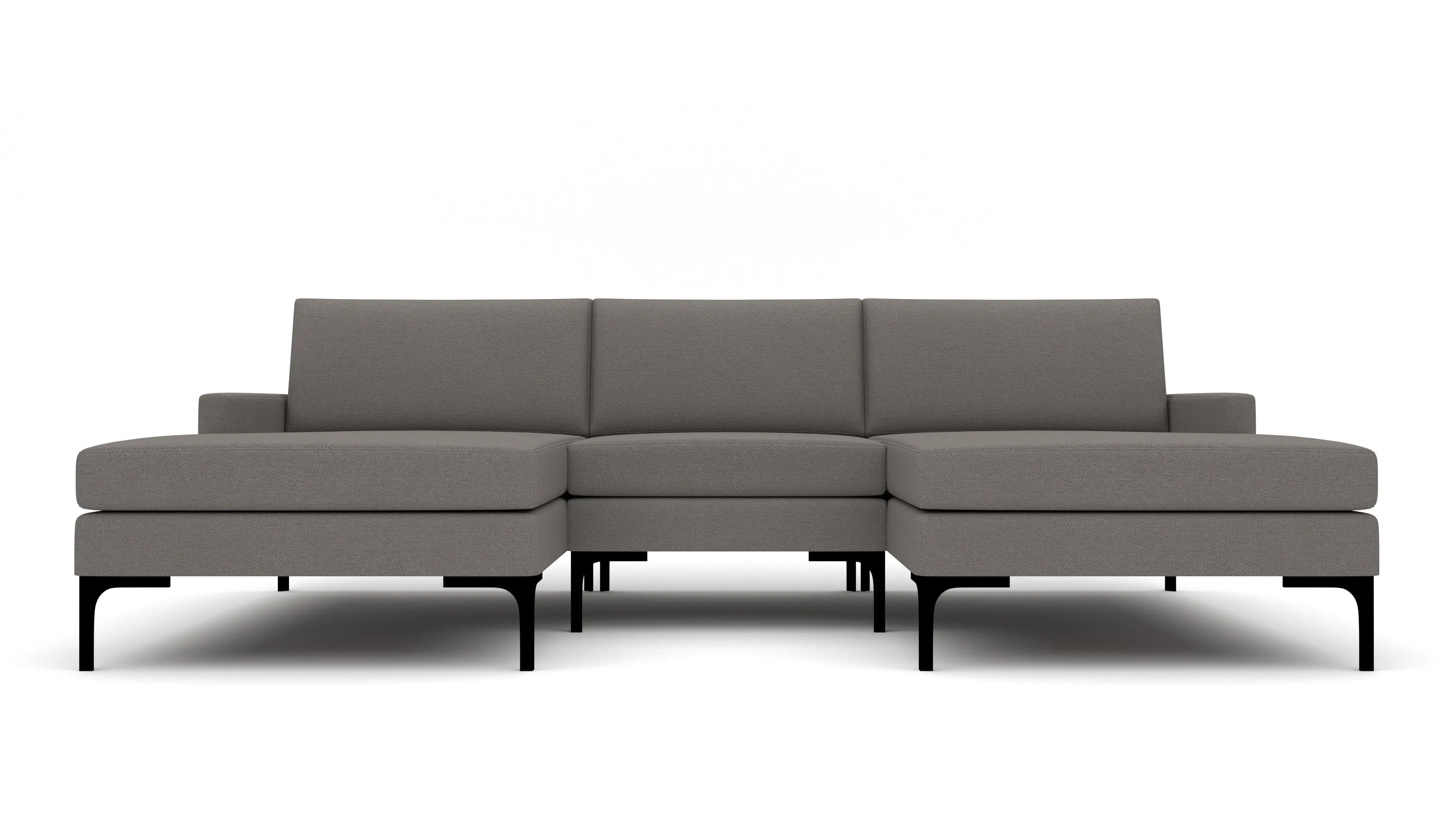 Barton Springs 110" Double Chaise W. Armless Chair