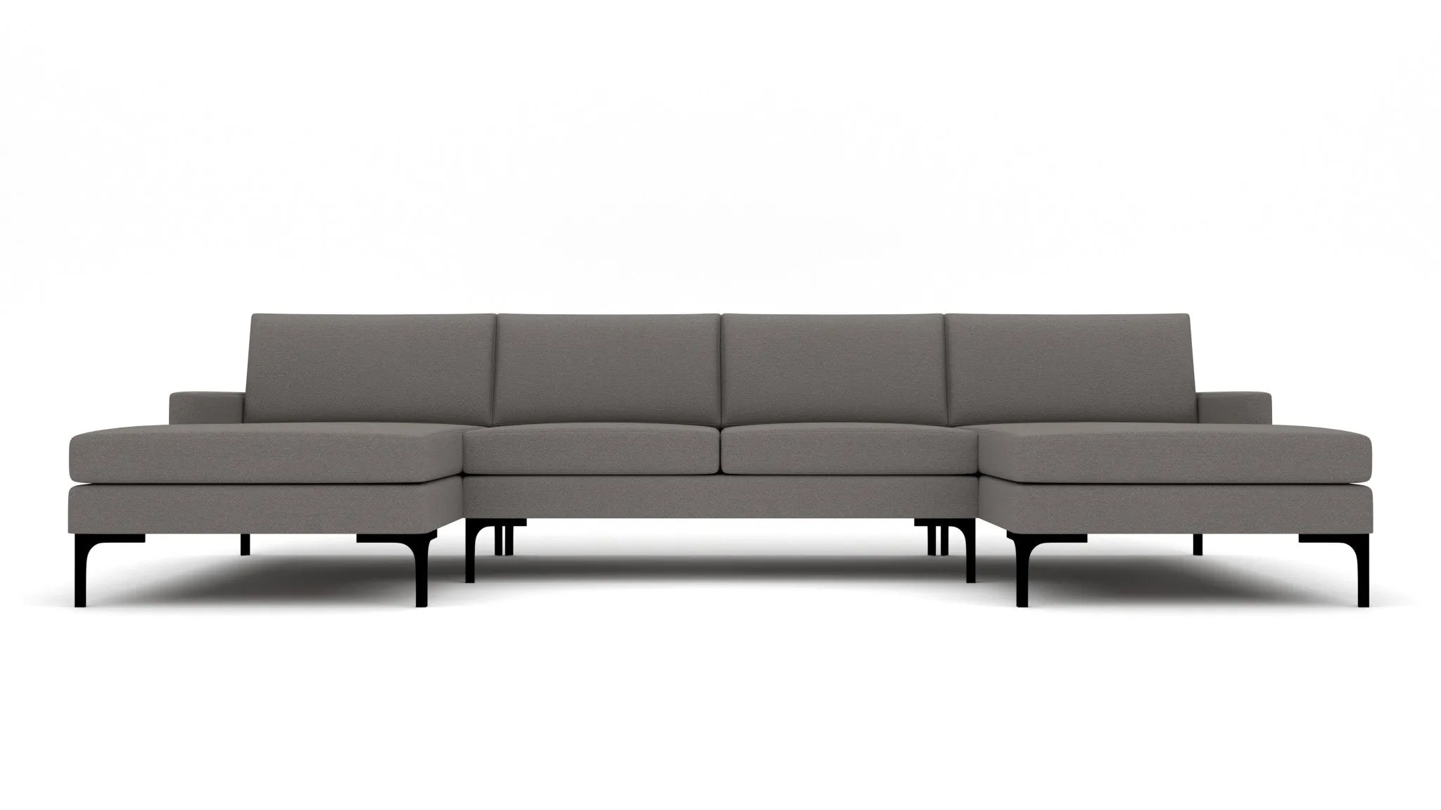 Barton Springs 142" Double Chaise W. Armless Loveseat