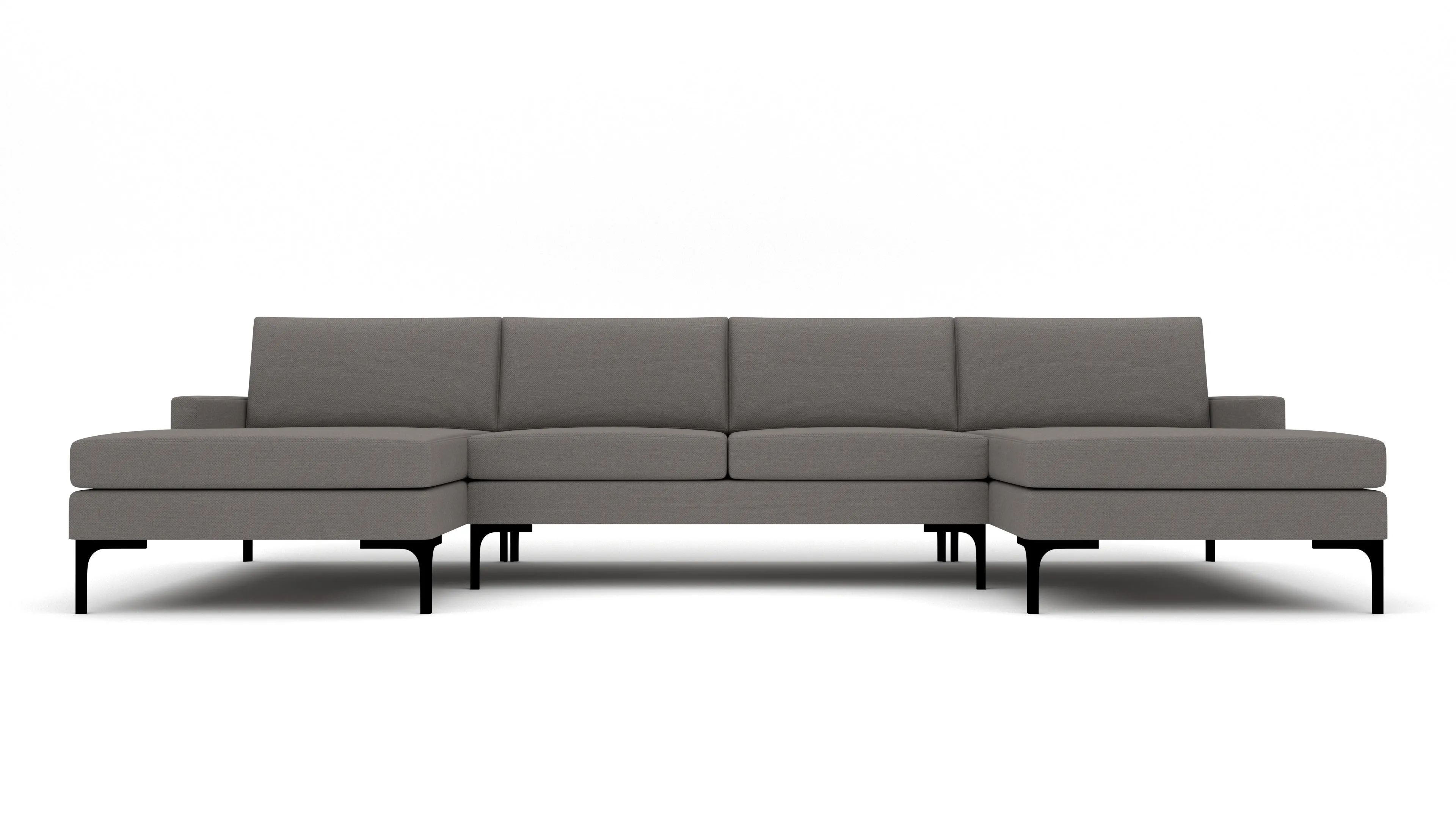 Barton Springs 142" Double Chaise W. Armless Loveseat