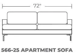 Barton Springs 72" Apartment Sofa