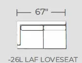 Barton Springs Laf Loveseat