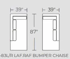 Barton Springs Raf Bumper Chaise