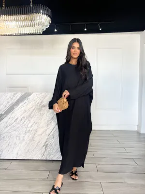 Batoul Batwing Dress - Black
