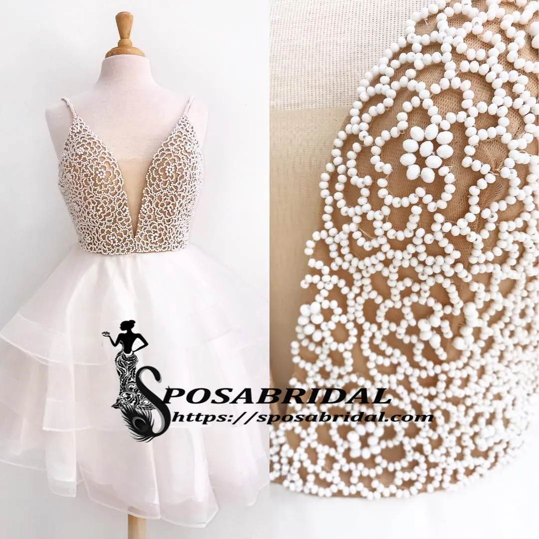 Beaded Short Elegant Pretty Gorgeous Formal Popular Homecoming Dresses, BD0223