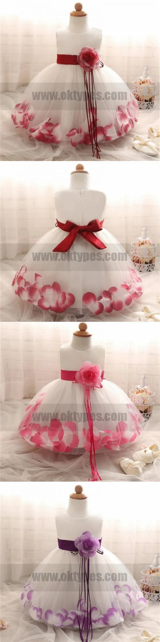 Beautiful Handmade Lovely Flower Girl Dresses, Cheap Little Girl Dresses with Flowers, TYP0830